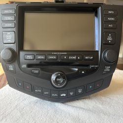 03-07 Honda Accord Radio W Nav