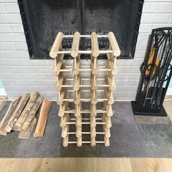 Modular Wooden Wine Rack