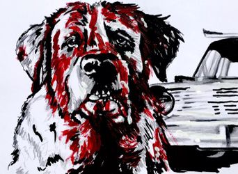 Cujo Fan Art Poster By Brandy Devoid