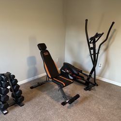 Elliptical,weights,bench