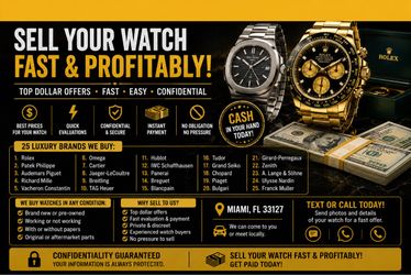 SELL YOUR WATCH FAST & PROFITABLY