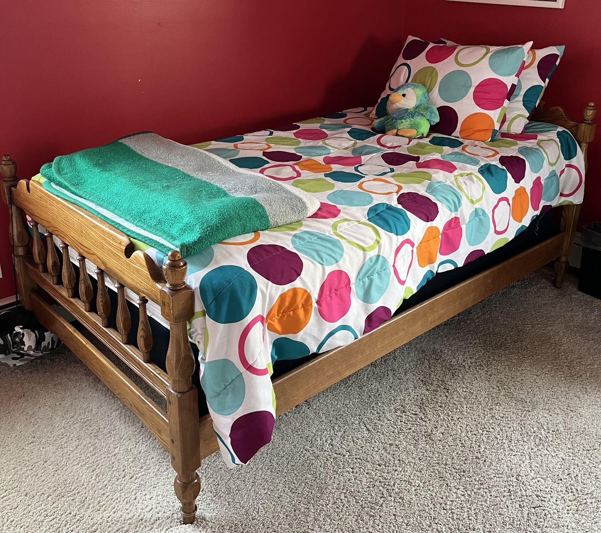 Twin Bed frame and Mattress