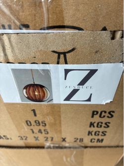3 Brand new Zenduce Modern Glass Pendant Lights Brown