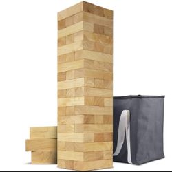 Giant Wooden Stacking Game Up To 5 Ft
