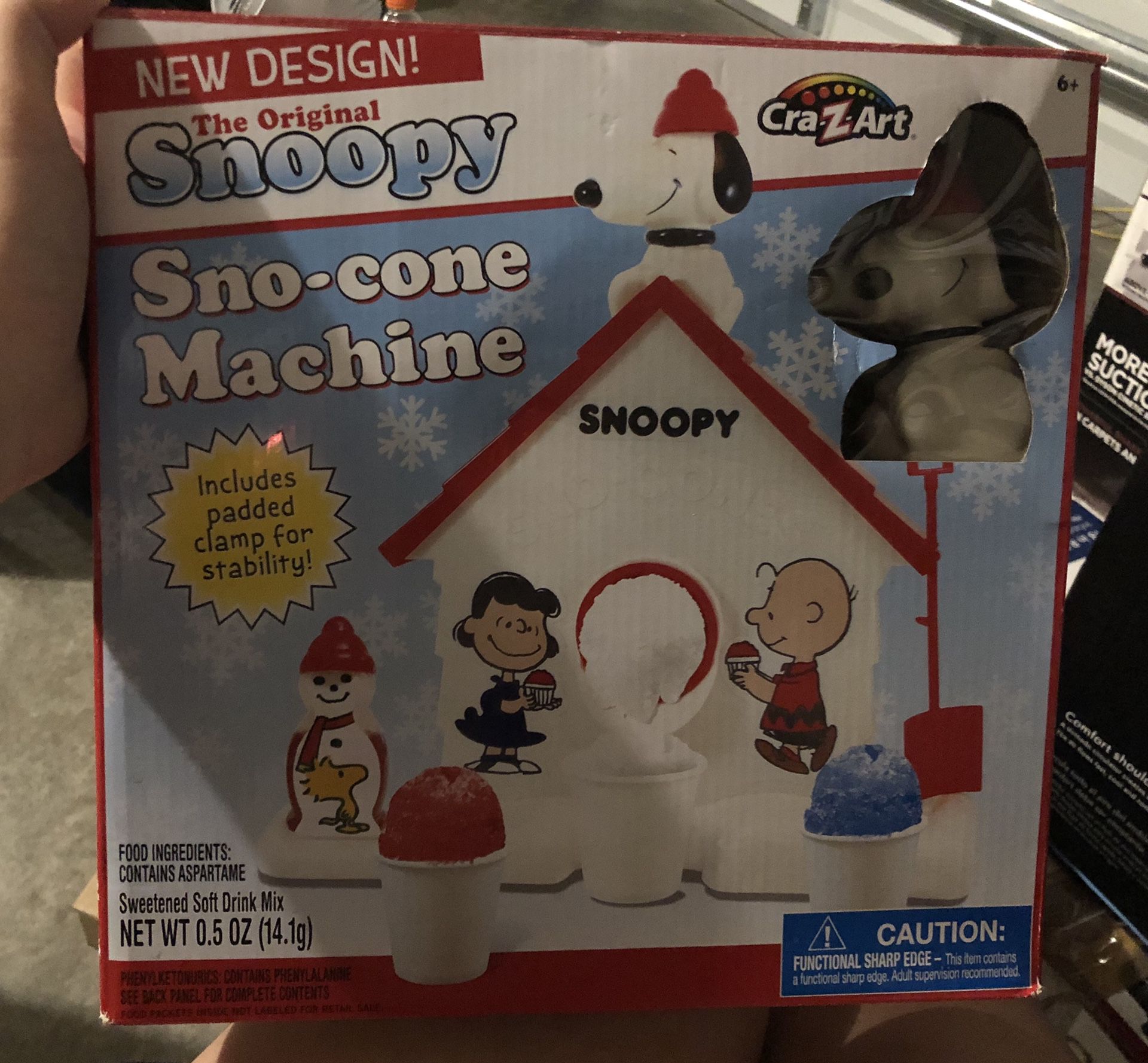 Snoopy sno cone machine