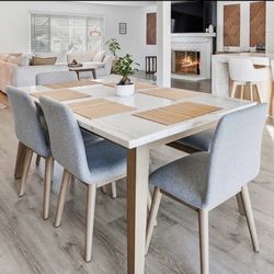 Dining Set With 4 Chairs And A Bench