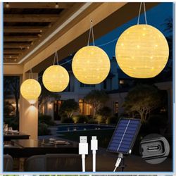 4 luces solares solares