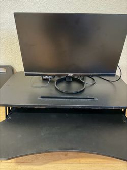 Standing Desk and acer monitor