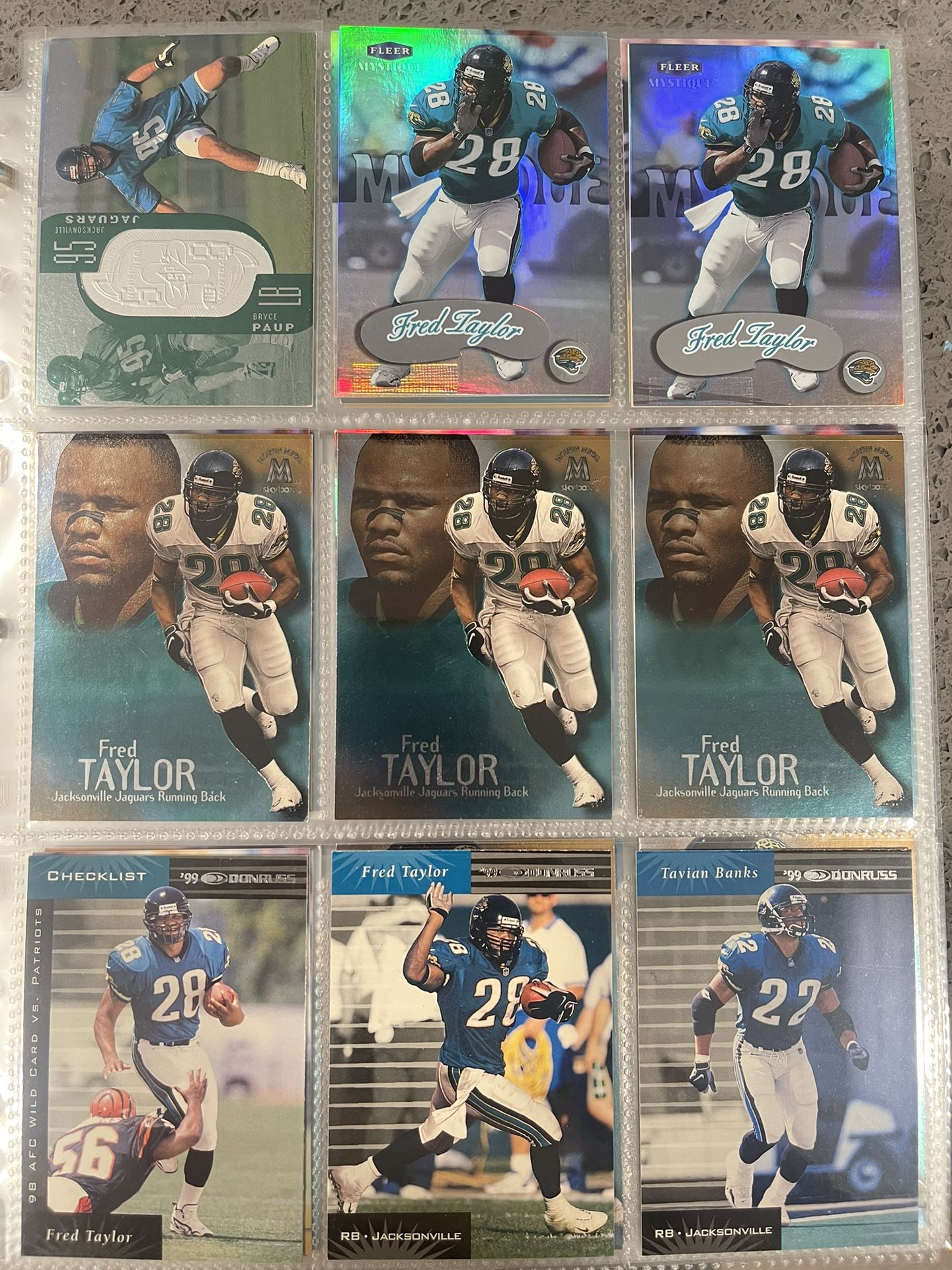 Jacksonville Jaguars Football Cards