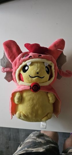 pikachu red gyarados plush