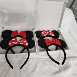 2/ 2 Pack Mickie And Minnie Headband 