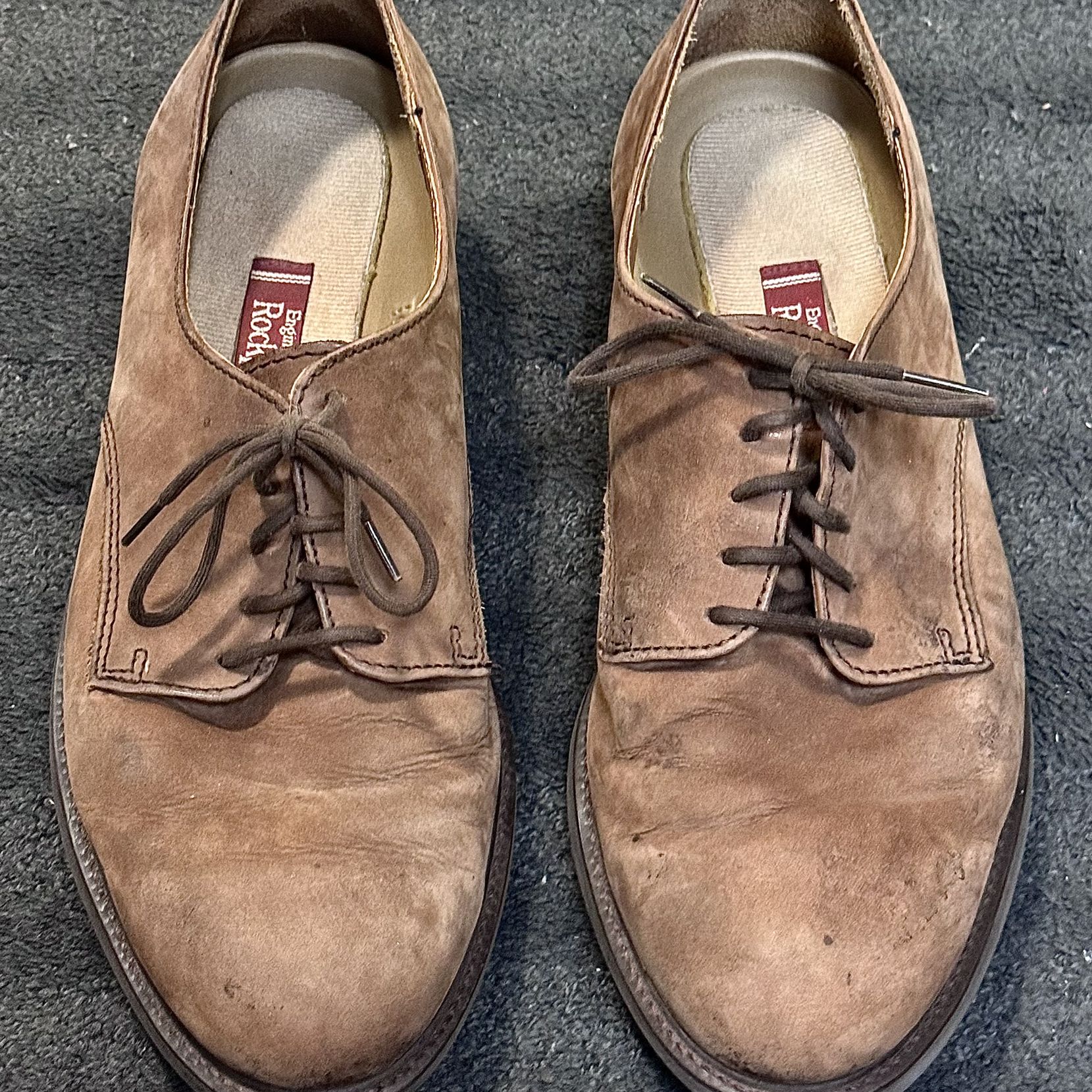 🚨Bargain: 👞 Rockport Brown Suede Shoes, Size 10 1/2, Ultra Lightweight (like new)