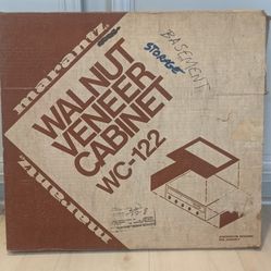 Vintage Marantz Receiver 3 Piece Walnut Veneer Cabinet