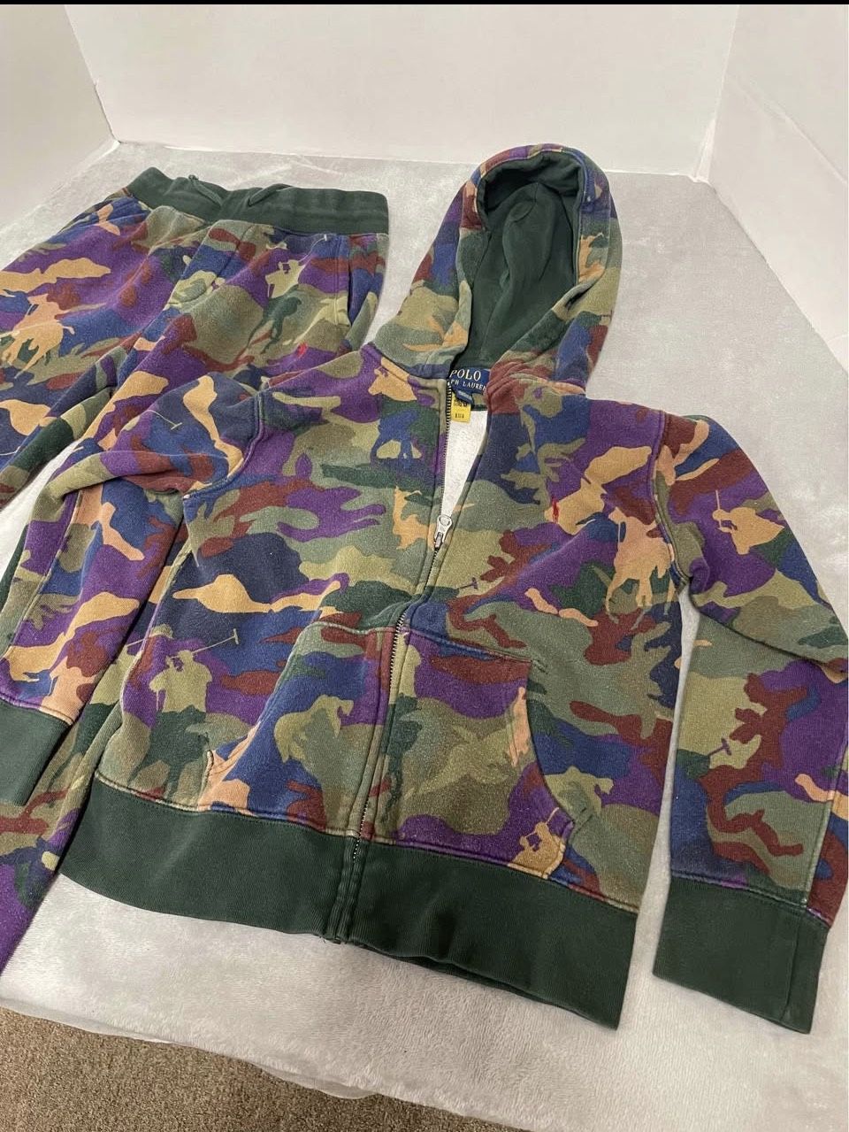 Polo, Ralph Lauren big pony fleece size 8 jogging set kids