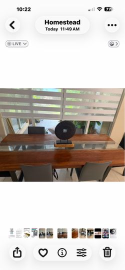 Live wood Modani table sits 6-8  retail 2(contact info removed)