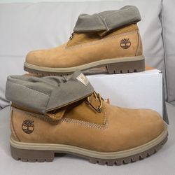 Timberland Heritage Roll-Top Wheat Nubuck Boots Men’s Size 11 NEW