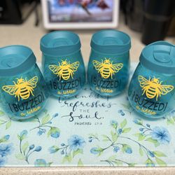 Teal Customized Hard Plastic Cups