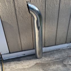 3ft Chrome Exhaust Stack 5” OD