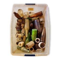 Collection of Antique Glass Bottles Ceramics Jars Tinctures Medicines & More BEST OFFER