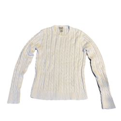 L.L. Bean Women’s Cable knit Pullover Sweater Size Regular Small 
