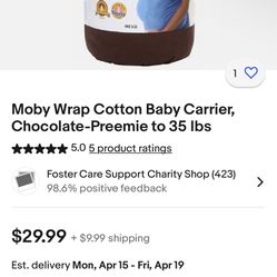 Moby Wrap Cotton Baby Carrier 