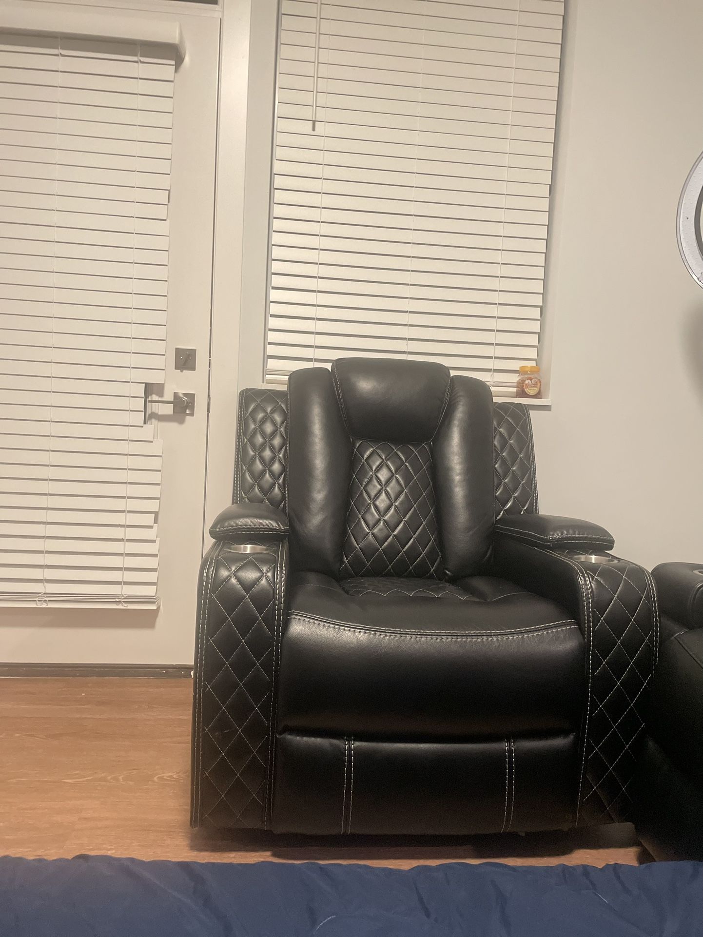 Black Leather Loveseat