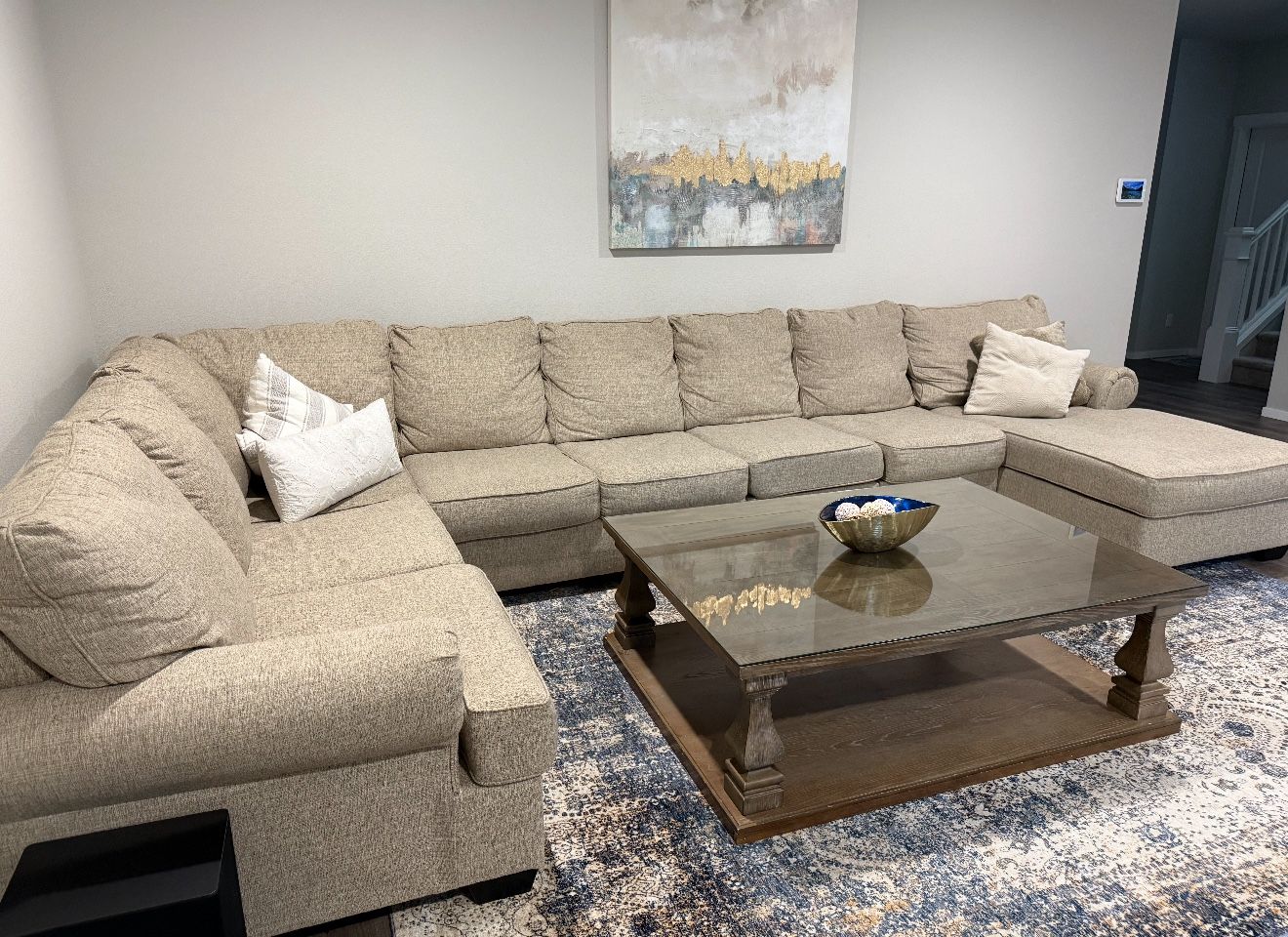 Sectional- Beige