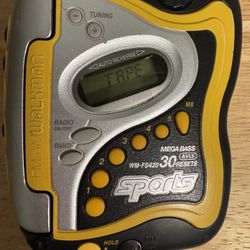 Sony Walkman AM/FM/Cassette WM-FS220 (TESTED WORKS!) Vintage Mega Bass