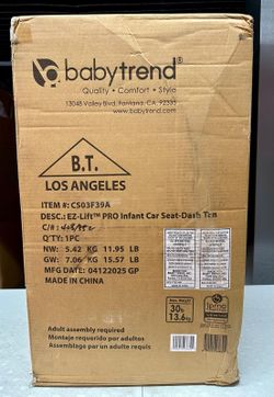 Open Box Baby Trend EZ-Lift PRO Infant Car Seat, Lightweight w/ Base, Dash Tan