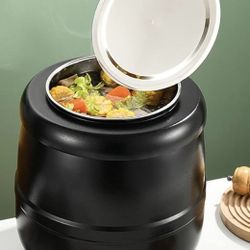 10.5 Quarts Soup Kettle Warmer with Hinged Lid, Commercial Countertop Food Kettle Warmer