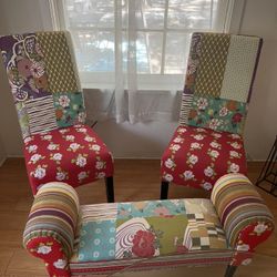 Chairs & Foot Stool 