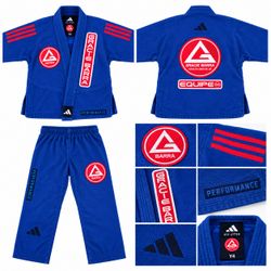 Adidas Gracie Barra Kids BJJ Gi Size Y4
