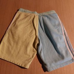 Adidas Mens Colorblock Shorts Yellow Tint/Haze SIZE  S