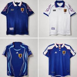 JAPAN RETRO WORLD CUP JERSEY home and away $60 each Japan Mundial 2026 World Cup USA Soccer jersey usa mexico brazil
