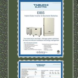 Tabuchi Solar Inverter (5kw). 2k Worth