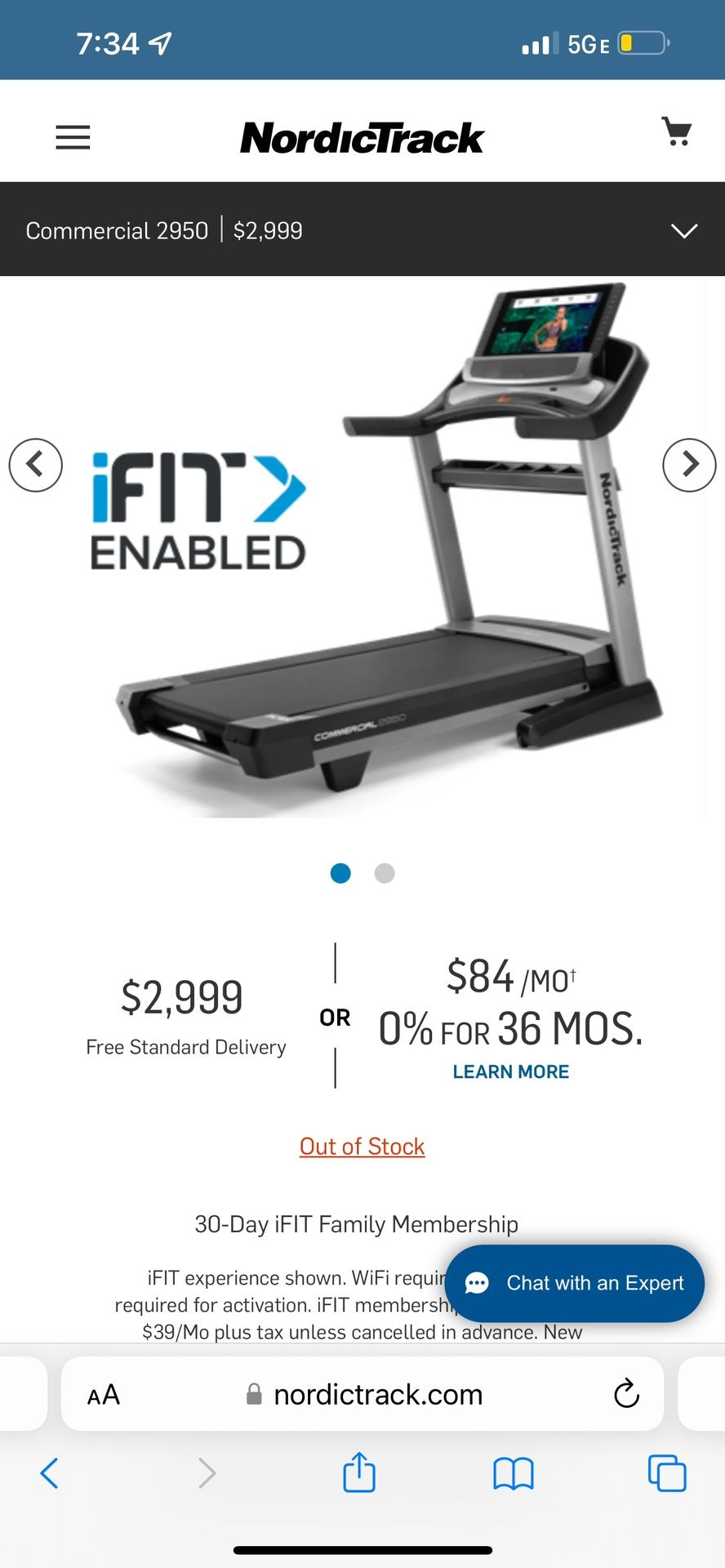 Nordictrack Treadmill Barely Used Like New