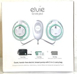 Elvie Stride Plus 3 In 1 Bag, Hands Free Hospital-Grade Breast Pump