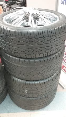 4 pcs 22in Tires and Rims