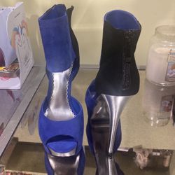 Bebe high Heels Black And Blue 