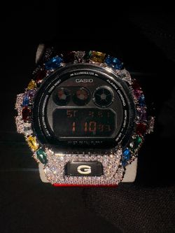 Iced Out Moissanite Gshock
