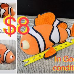 $8 Disney Finding Nemo plushy 1 Foot long in good condition. 👀 Please check my listings