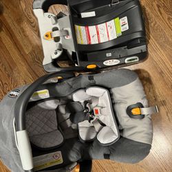 Infant carset keyfit 30 with caddy stroller and uppababy adaptor 