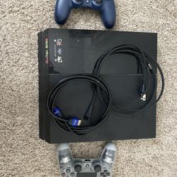 PS4 with 2 controllers. 