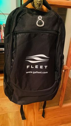 Fleet Black Backpack. Super Light