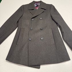 Ted Baker London Wool Blend Peacoat / Overcoat – Size 1 (Small) – Excellent Condition