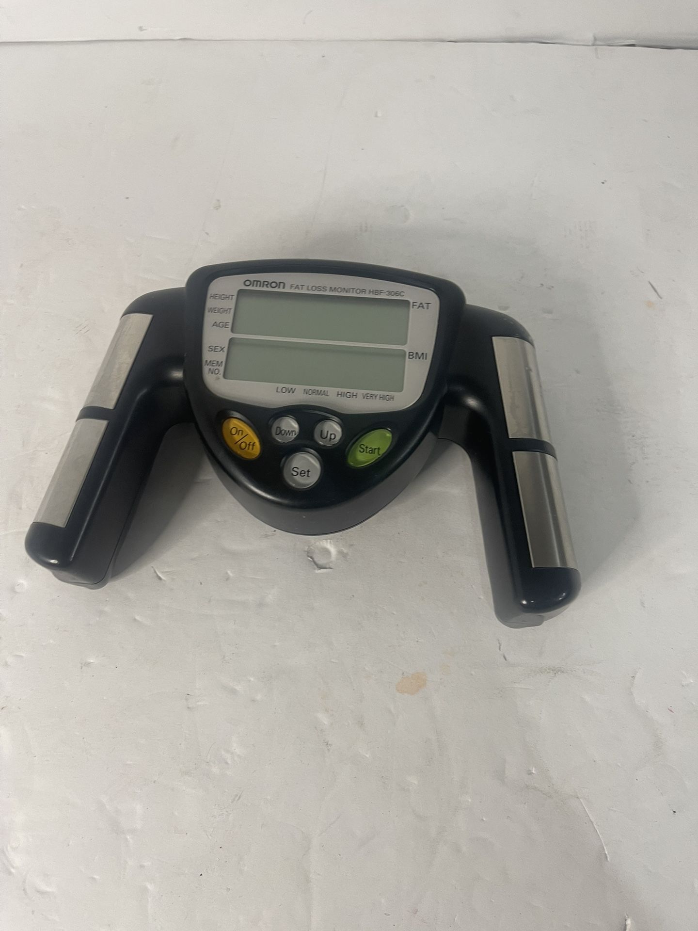 Omron HBF-306C Fat Loss Monitor BMI Body Fat Percent Analyzer TESTED WORKS GREAT