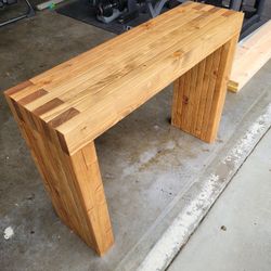 Console Table Solid Real Wood
