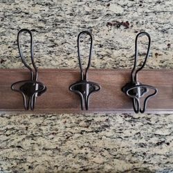 World Market 26" Coat Rack Wall Mounted with 5 Double Hanger Hooks

