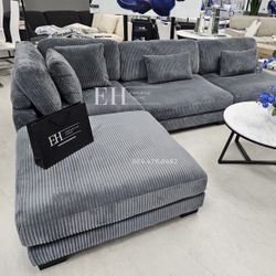 Grey Modern 4 Piece Sofa Sectional 🔥buy Now pay Later 