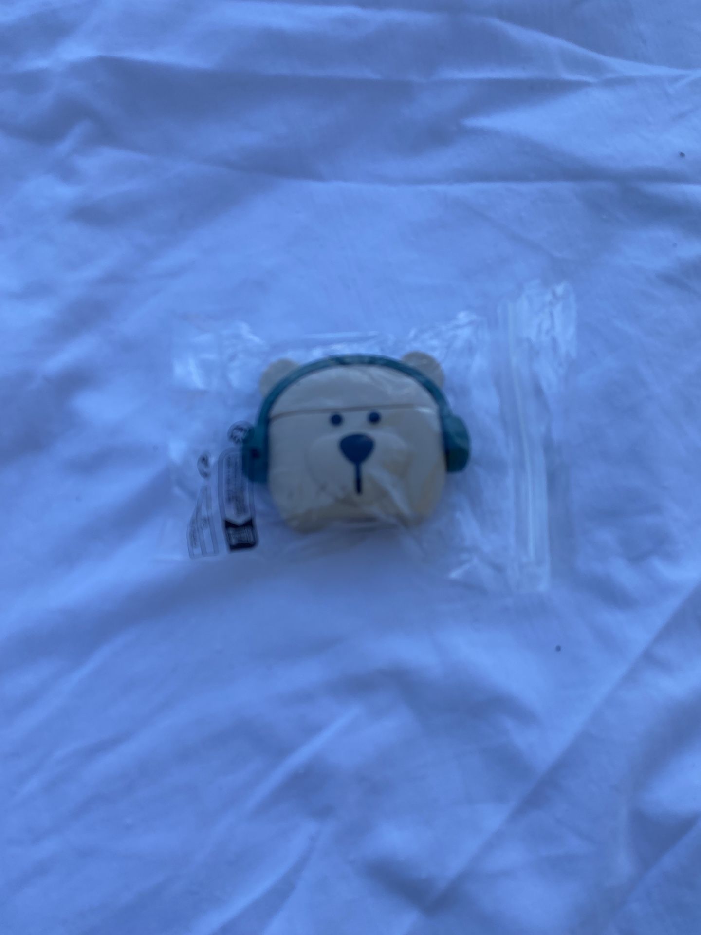 Brown Bear with Green Headphones (Airpod Gen 1/2/3 and Airpod Pro Gen 1/2) case